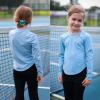 imageBIG ELEPHANT 3 Pack Girls Athletic Shirts Long Sleeve Trendy Kids Active Yoga Tees Cute Tops for Teen GirlsDark Blue Blue Pink