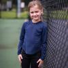 imageBIG ELEPHANT 3 Pack Girls Athletic Shirts Long Sleeve Trendy Kids Active Yoga Tees Cute Tops for Teen GirlsDark Blue Blue Pink