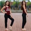 imageBIG ELEPHANT 3 Pack Girls Joggers with Pockets High Waisted Kids Athletic Pants for Yoga RunningBlackdark Graydark Blue