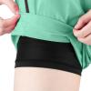 imageBIG ELEPHANT 3 Pcs Girls Athletic Shorts with Liner Quick Dry Sports Shorts with Zipper Pockets for Running Soccer CyclingBlackbluegreen