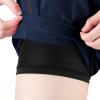 imageBIG ELEPHANT 3 Pcs Girls Athletic Shorts with Liner Quick Dry Sports Shorts with Zipper Pockets for Running Soccer CyclingBlacknavy Bluedark Grey