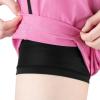 imageBIG ELEPHANT 3 Pcs Girls Athletic Shorts with Liner Quick Dry Sports Shorts with Zipper Pockets for Running Soccer CyclingBlackpinkpurple