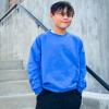 imageBIG ELEPHANT Boys Crewneck Sweatshirt Youth Fleece Sweatshirts Long Sleeve Basic Pullover Soft Warm Thin Fleece for KidsBlue