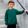 imageBIG ELEPHANT Boys Crewneck Sweatshirt Youth Fleece Sweatshirts Long Sleeve Basic Pullover Soft Warm Thin Fleece for KidsGreen
