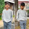 imageBIG ELEPHANT Boys Crewneck Sweatshirt Youth Fleece Sweatshirts Long Sleeve Basic Pullover Soft Warm Thin Fleece for KidsLight Gray