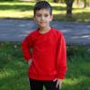 imageBIG ELEPHANT Boys Crewneck Sweatshirt Youth Fleece Sweatshirts Long Sleeve Basic Pullover Soft Warm Thin Fleece for KidsRed
