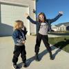 imageBIG ELEPHANT Boys Girls Fleece Lined Sweatpants Youth Soft Cotton Athletic Jogger Kids Basic Active Pants with PocketsBlack With Dark Gray 2 Pack