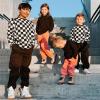 imageBIG ELEPHANT Boys Girls Fleece Lined Sweatpants Youth Soft Cotton Athletic Jogger Kids Basic Active Pants with PocketsBlack With Pink 2 Pack