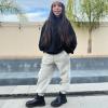imageBIG ELEPHANT Boys Girls Fleece Lined Sweatpants Youth Soft Cotton Athletic Jogger Kids Basic Active Pants with PocketsNavy Blue With Light Gray 2 Pack