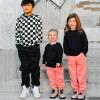 imageBIG ELEPHANT Boys Girls Fleece Lined Sweatpants Youth Soft Cotton Athletic Jogger Kids Basic Active Pants with PocketsPink