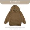 imageBIG ELEPHANT Boys Hooded Sweatshirt Fleece Pullover Hoodies Long Sleeve Warm Hoodie Sweatshirts with Pocket for KidsBrown