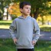 imageBIG ELEPHANT Boys Hooded Sweatshirt Fleece Pullover Hoodies Long Sleeve Warm Hoodie Sweatshirts with Pocket for KidsLight Gray