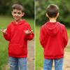 imageBIG ELEPHANT Boys Hooded Sweatshirt Fleece Pullover Hoodies Long Sleeve Warm Hoodie Sweatshirts with Pocket for KidsRed