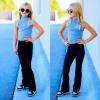 imageBIG ELEPHANT Girls Flare Leggings Kids Bell Bottoms High Waisted Bootcut Yoga Dance Flared PantsBlack