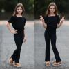 imageBIG ELEPHANT Girls Flare Leggings Kids Bell Bottoms High Waisted Bootcut Yoga Dance Flared PantsBlackBrownRed