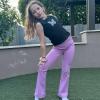 imageBIG ELEPHANT Girls Flare Leggings Kids Bell Bottoms High Waisted Bootcut Yoga Dance Flared PantsNavy BlueGreenPurple