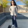 imageBIG ELEPHANT Girls Flare Leggings Kids Bell Bottoms High Waisted Bootcut Yoga Dance Flared PantsNavy BlueGreenPurple