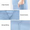 imageBIG ELEPHANT Girls Flare Leggings with Pockets Kids Bootcut Yoga Pants High Waisted Bell Bottoms for DanceNavy Bluedark Grayblue