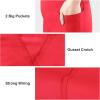 imageBIG ELEPHANT Girls Flare Leggings with Pockets Kids Bootcut Yoga Pants High Waisted Bell Bottoms for DanceRedblacknavy Blue