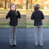 imageBIG ELEPHANT Girls Fleece Lined Leggings Youth Winter Warm Athletic Flare Pants with Pockets Kids Bell BottomsDark Gray