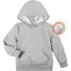 imageBIG ELEPHANT Boys Hooded Sweatshirt Fleece Pullover Hoodies Long Sleeve Warm Hoodie Sweatshirts with Pocket for KidsLight Gray