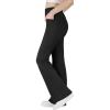 imageBIG ELEPHANT Girls Flare Leggings with Pockets Kids Bootcut Yoga Pants High Waisted Bell Bottoms for DanceBlack