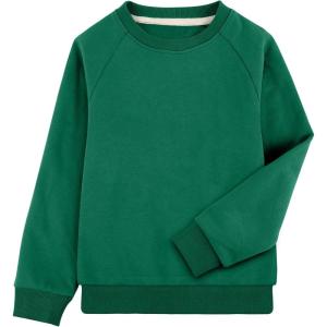 imageBIG ELEPHANT Boys Crewneck Sweatshirt Youth Fleece Sweatshirts Long Sleeve Basic Pullover Soft Warm Thin Fleece for KidsGreen