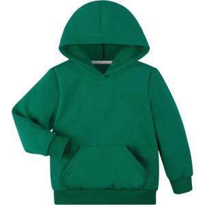 imageBIG ELEPHANT Boys Hooded Sweatshirt Fleece Pullover Hoodies Long Sleeve Warm Hoodie Sweatshirts with Pocket for KidsGreen