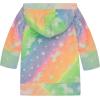 imageBIG ELEPHANT Kids Hooded Robe Fleece Bathrobe for Girls Boys Flannel Sleepwear Coral Plush Pajamas for Christmas GiftRainbow