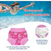 imageBIG ELEPHANT 2 Pcs Rash Guard Swim Diapers Sets for Unisex Baby Boys Girls Long Sleeve Swimsuit with UPF 50 Sun ProtectionBluePink