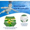 imageBIG ELEPHANT 2 Pcs Rash Guard Swim Diapers Sets for Unisex Baby Boys Girls Long Sleeve Swimsuit with UPF 50 Sun ProtectionNavy BlueArmy Green