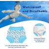 imageBIG ELEPHANT 2 Pcs Rash Guard Swim Diapers Sets for Unisex Baby Boys Girls Long Sleeve Swimsuit with UPF 50 Sun ProtectionStarfishShark