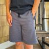 imageBIG ELEPHANT Kids Casual Shorts with Zipper Pockets and Drawsting Youth Boys Athletic Shorts for Running PlayingDark Grey