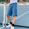 imageBIG ELEPHANT Kids Casual Shorts with Zipper Pockets and Drawsting Youth Boys Athletic Shorts for Running PlayingHaze Blue