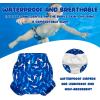 imageBIG ELEPHANT Baby Swim Diapers 3pcs Reusable Adjustable Washable Waterproof Swimming Diaper for Boys and Girls 6Months  5 YearsBlue