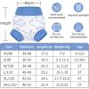 imageBIG ELEPHANT Baby Swim Diapers 3pcs Reusable Adjustable Washable Waterproof Swimming Diaper for Boys and Girls 6Months  5 YearsBlue Starfish