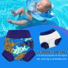 imageBIG ELEPHANT Baby Swim Diapers 3pcs Reusable Adjustable Washable Waterproof Swimming Diaper for Boys and Girls 6Months  5 YearsCyan Lizard