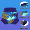 imageBIG ELEPHANT Baby Swim Diapers 3pcs Reusable Adjustable Washable Waterproof Swimming Diaper for Boys and Girls 6Months  5 YearsCyan Lizard