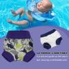 imageBIG ELEPHANT Baby Swim Diapers 3pcs Reusable Adjustable Washable Waterproof Swimming Diaper for Boys and Girls 6Months  5 YearsGray  Green