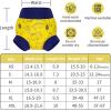 imageBIG ELEPHANT Baby Swim Diapers 3pcs Reusable Adjustable Washable Waterproof Swimming Diaper for Boys and Girls 6Months  5 YearsYellow  Blue