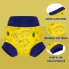 imageBIG ELEPHANT Baby Swim Diapers 3pcs Reusable Adjustable Washable Waterproof Swimming Diaper for Boys and Girls 6Months  5 YearsYellow  Blue