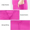 imageBIG ELEPHANT Girls Flare Leggings with Pockets Kids Bootcut Yoga Pants High Waisted Bell Bottoms for DanceDark Pinkrose Reddark Purple