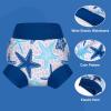 imageBIG ELEPHANT Baby Swim Diapers 3pcs Reusable Adjustable Washable Waterproof Swimming Diaper for Boys and Girls 6Months  5 YearsBlue Shark