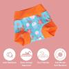 imageBIG ELEPHANT Baby Swim Diapers 3pcs Reusable Adjustable Washable Waterproof Swimming Diaper for Boys and Girls 6Months  5 YearsOrange Jellyfish