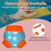 imageBIG ELEPHANT Baby Swim Diapers 3pcs Reusable Adjustable Washable Waterproof Swimming Diaper for Boys and Girls 6Months  5 YearsOrange Jellyfish