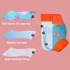 imageBIG ELEPHANT Baby Swim Diapers 3pcs Reusable Adjustable Washable Waterproof Swimming Diaper for Boys and Girls 6Months  5 YearsOrange Jellyfish