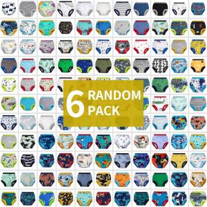 imageBIG ELEPHANT Random Color Toddler Training Pants 6 Pack Potty Training Underwear for Boys and GirlsMulticolored C Boys6 Pack