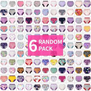 imageBIG ELEPHANT Random Color Toddler Training Pants 6 Pack Potty Training Underwear for Boys and GirlsMulticolored D Grils6 Pack