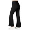 imageBIG ELEPHANT Girls Flare Pants with Side PocketsSchool Uniform Bell Bottom Dress Pants Size 615 YearsBlack