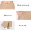 imageBIG ELEPHANT Girls Flare Pants with Side PocketsSchool Uniform Bell Bottom Dress Pants Size 615 YearsDark Apricot